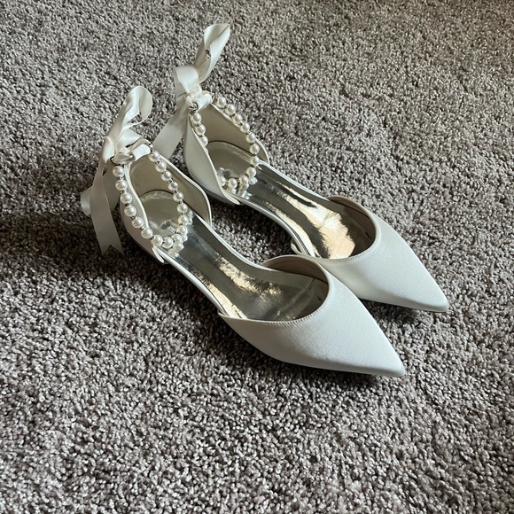 Shoes - Ivory Satin Wedding Shoes
